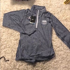 USA Olympics Dri-Fit training half zip